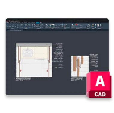 Ícone do formato .DWG: Desenhos 2D no AutoCAD