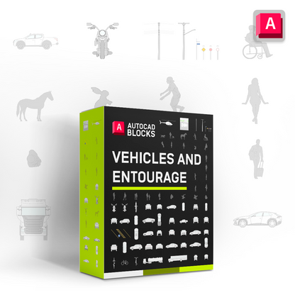 AutoCAD Blocks: Vehicles and Entourage